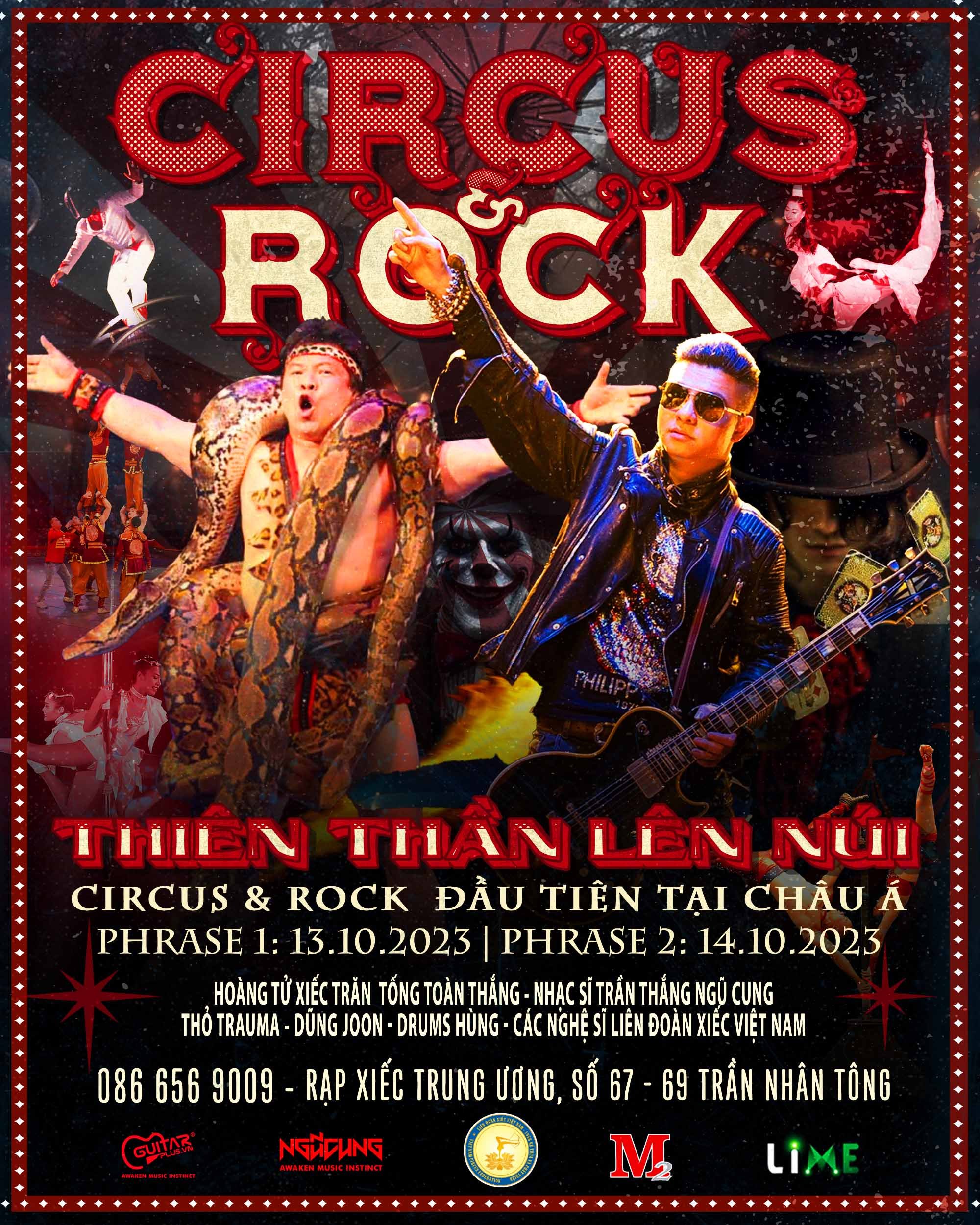 Xiếc kết hợp rock trong ‘Thiên thần lên núi’